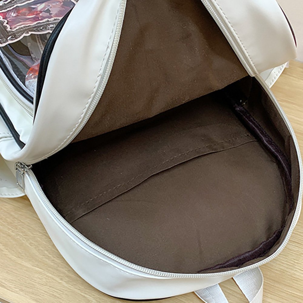 Black Ita Bag PU Removable Insert Backpack