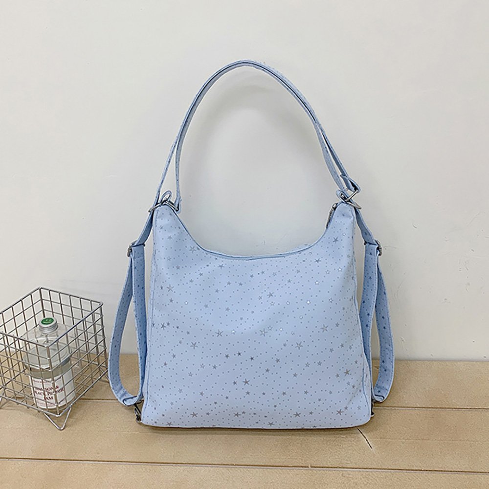 Blue Ita Bag Clear Dual Window Doll Tote