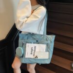 Blue Ita Bag Large Clear Window Commute Tote