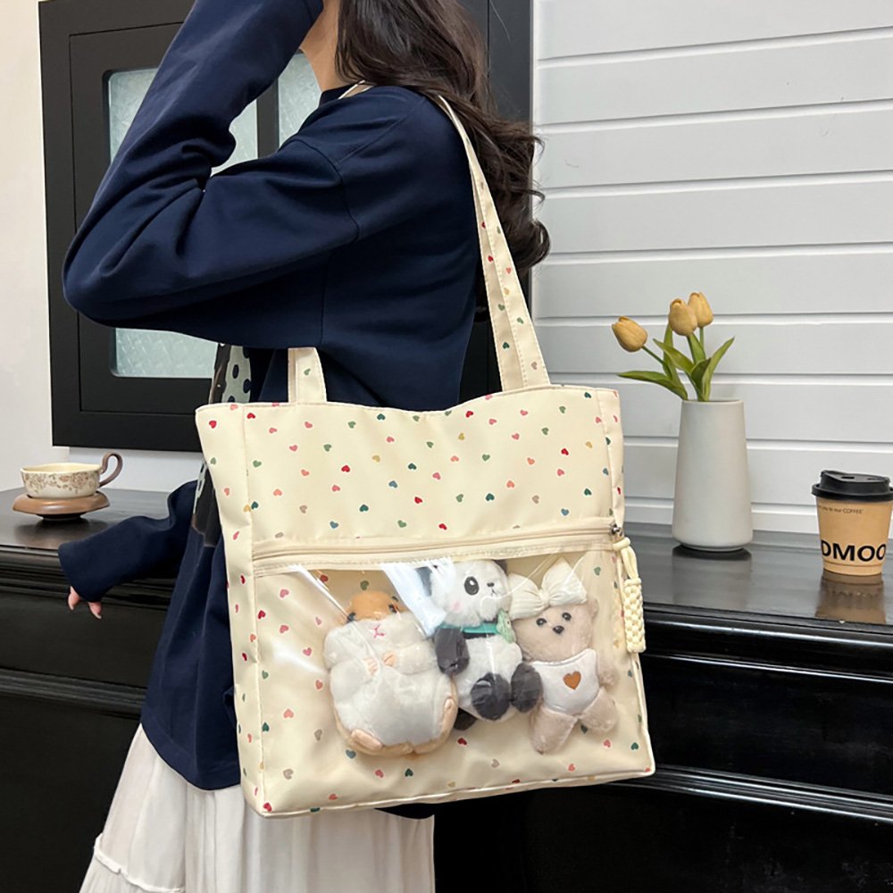 Blue Ita Bag Lightweight Clear Window Tote