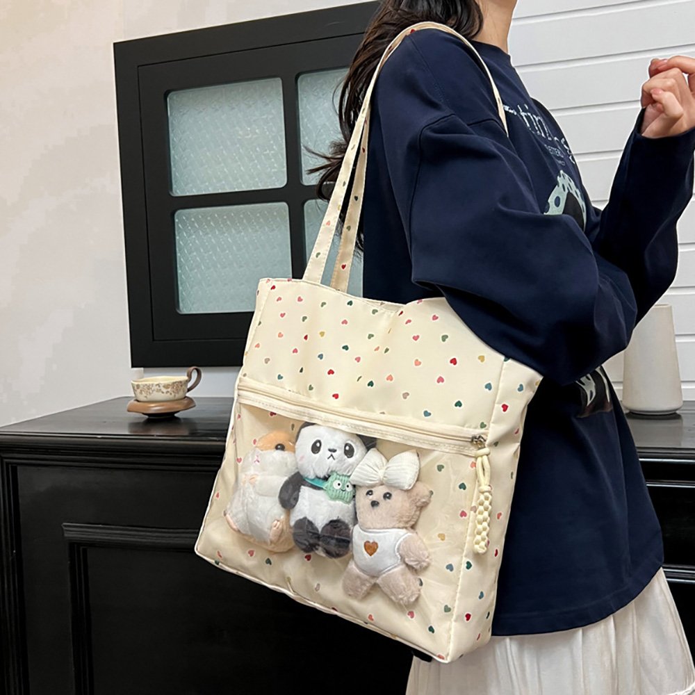 Blue Ita Bag Lightweight Clear Window Tote