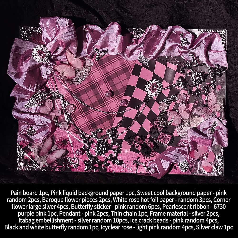 Dark Green Gothic Ita Bag Insert Plaid Design