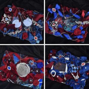 Gothic Red Blue Ita Bag Insert Multiple Styles