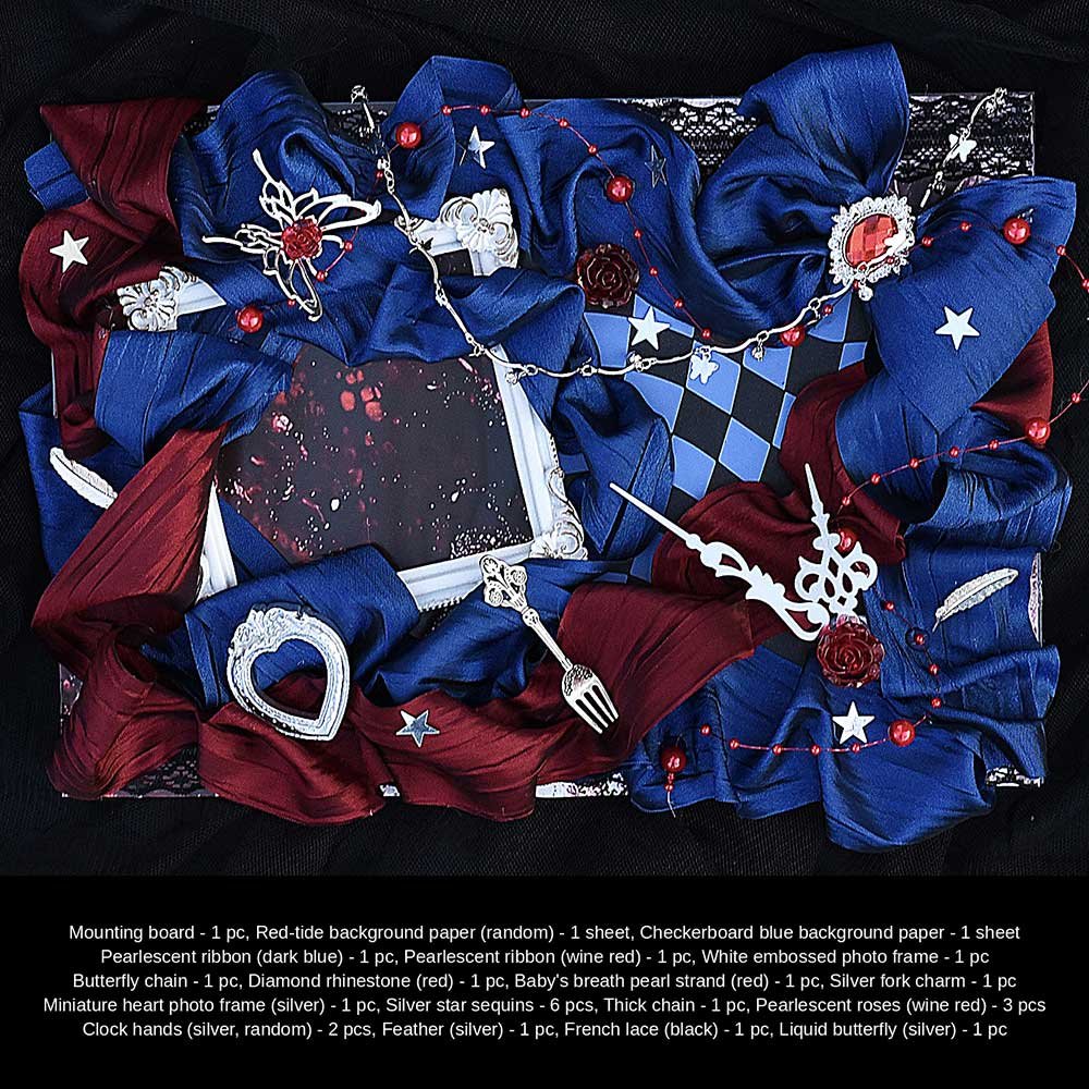 Gothic Red Blue Ita Bag Insert Multiple Styles