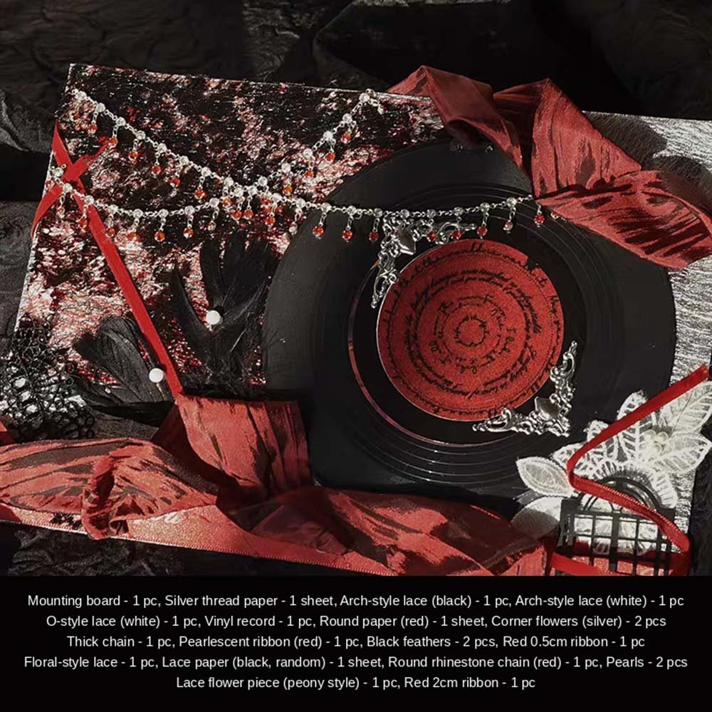 Gothic Red Blue Ita Bag Insert Multiple Styles
