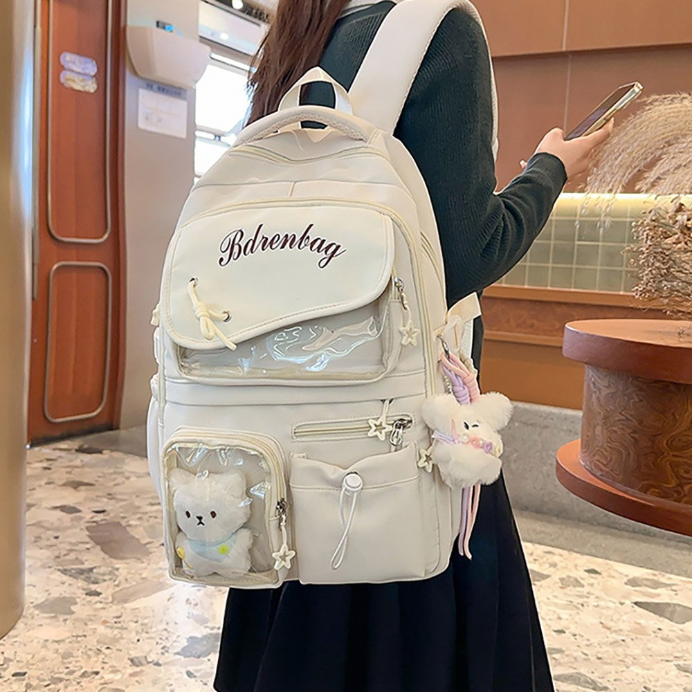 Ita Bag Backpack Double Window Multi Pocket