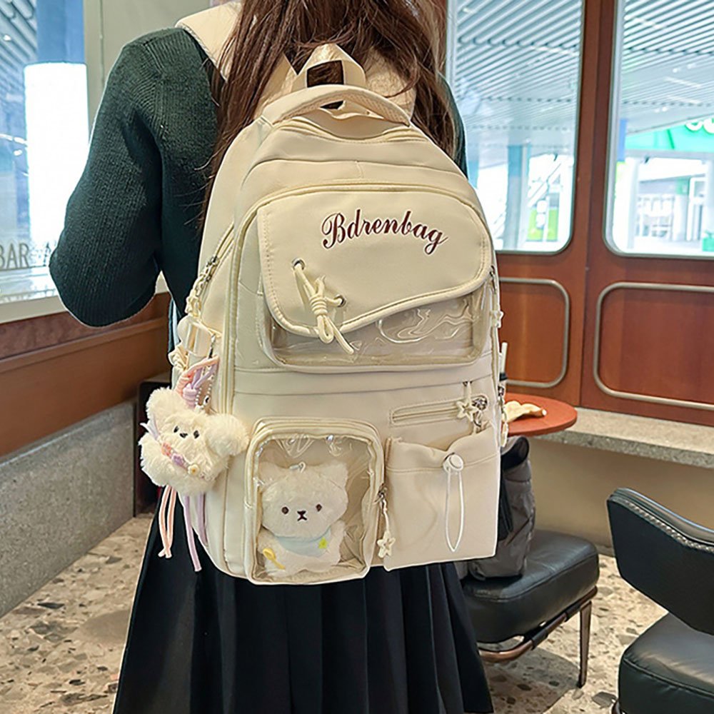 Ita Bag Backpack Double Window Multi Pocket