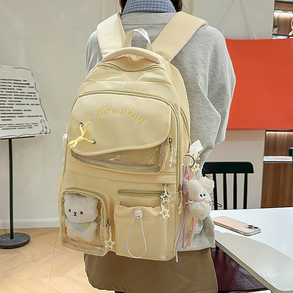 Ita Bag Backpack Double Window Multi Pocket