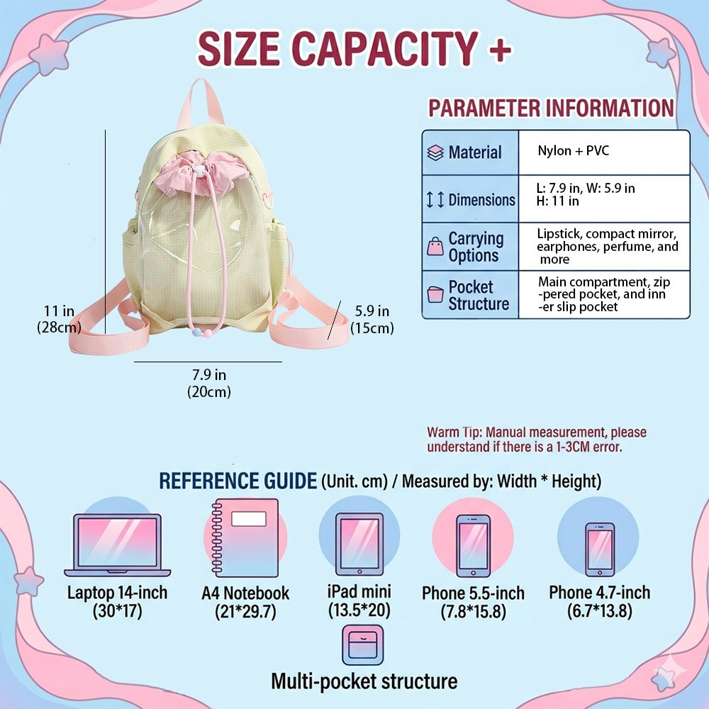 Ita Bag Backpack Large Plushie Display