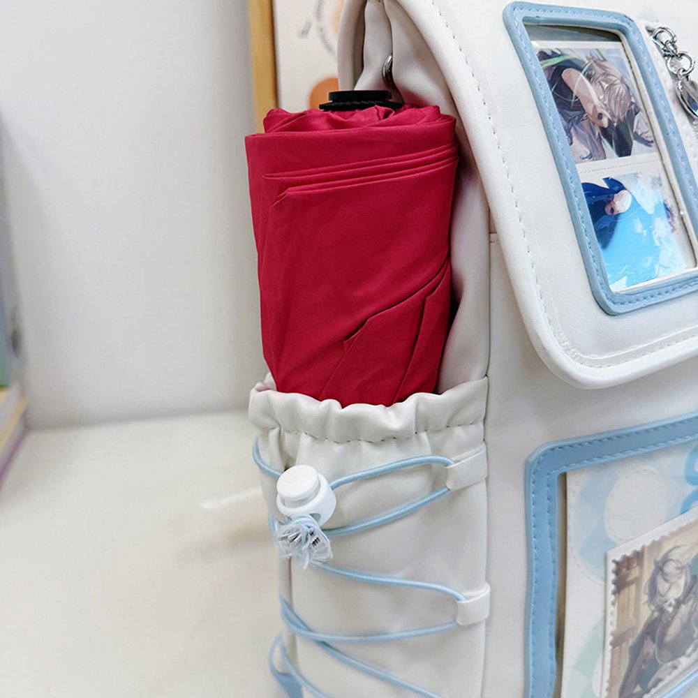 Ita Bag Backpack PU Leather Card Window Pin