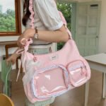 Ita Bag Crossbody 2 Window Polka Dot Tote