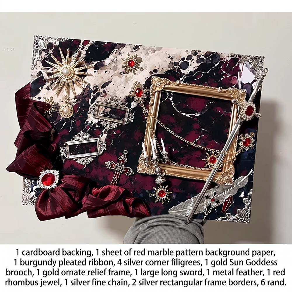 Ita Bag Insert Burgundy Gothic Display Board