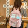 Pink Ita Bag Kawaii Pastel Stripe Backpack