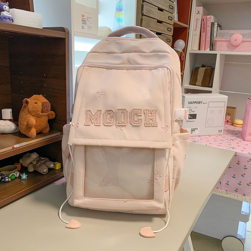 Pink Ita Bag Large Capacity Padded Straps