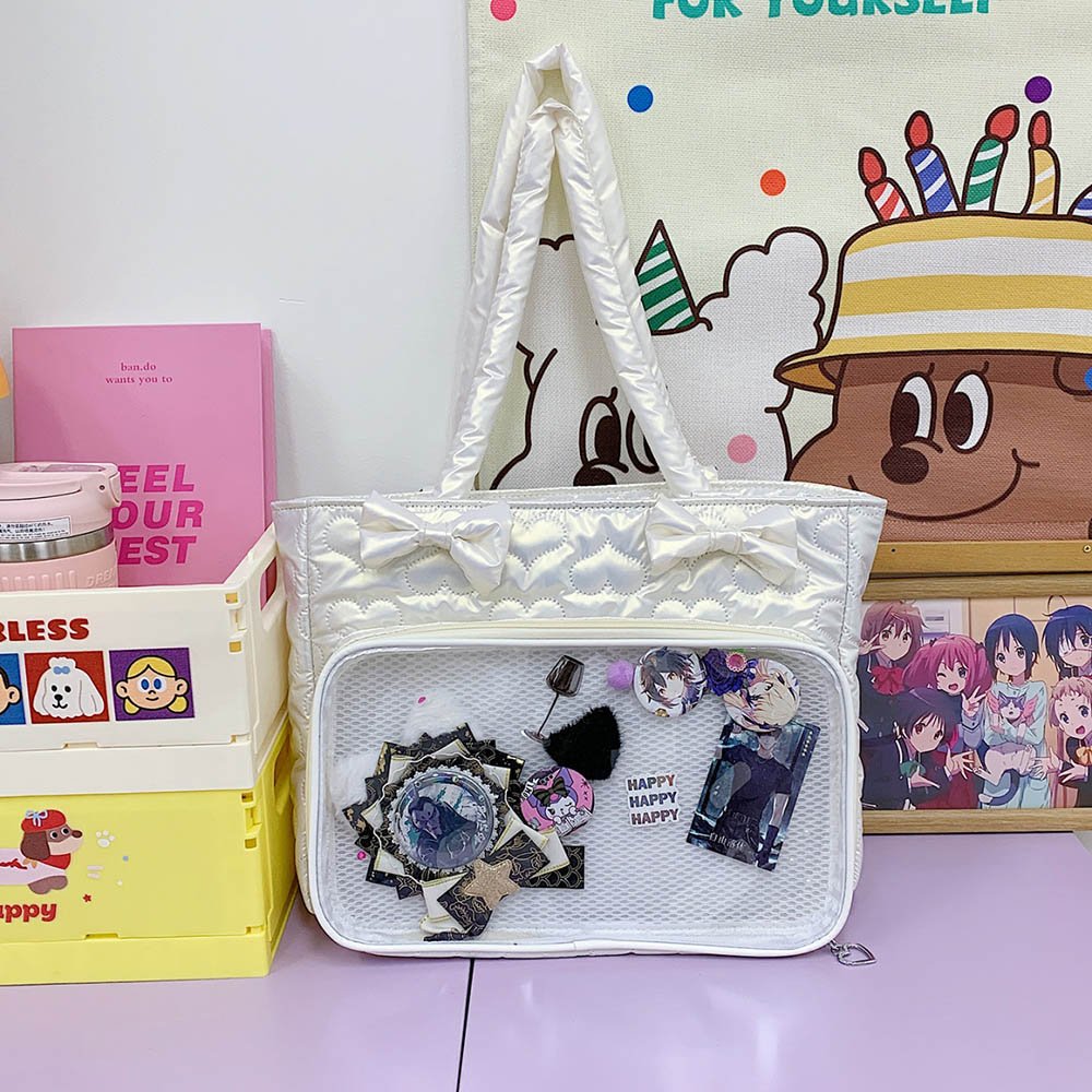 Pink Ita Bag Large Tote Comfy Shoulder Strap