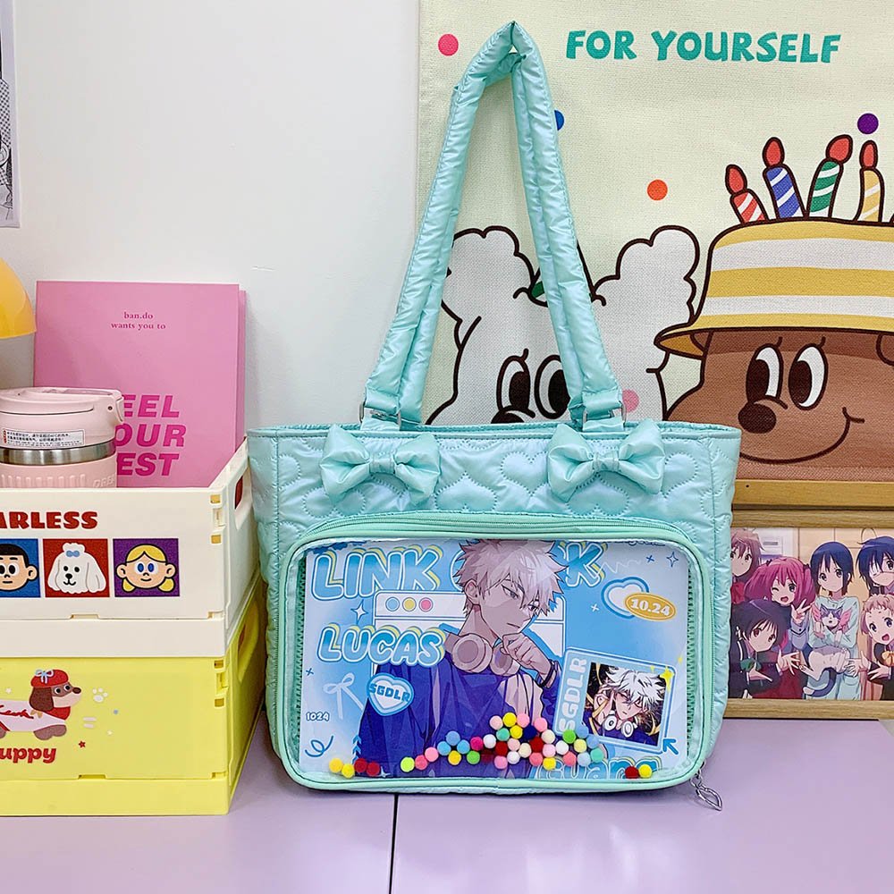 Pink Ita Bag Large Tote Comfy Shoulder Strap