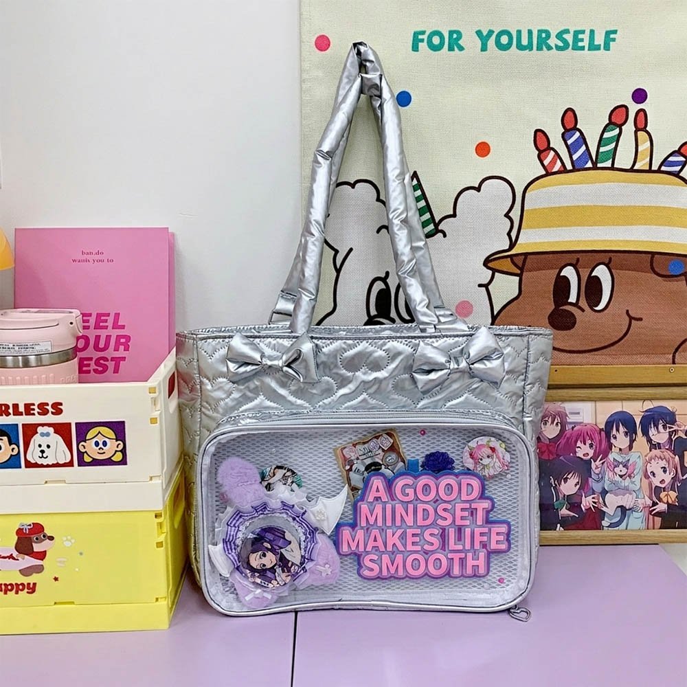 Pink Ita Bag Large Tote Comfy Shoulder Strap