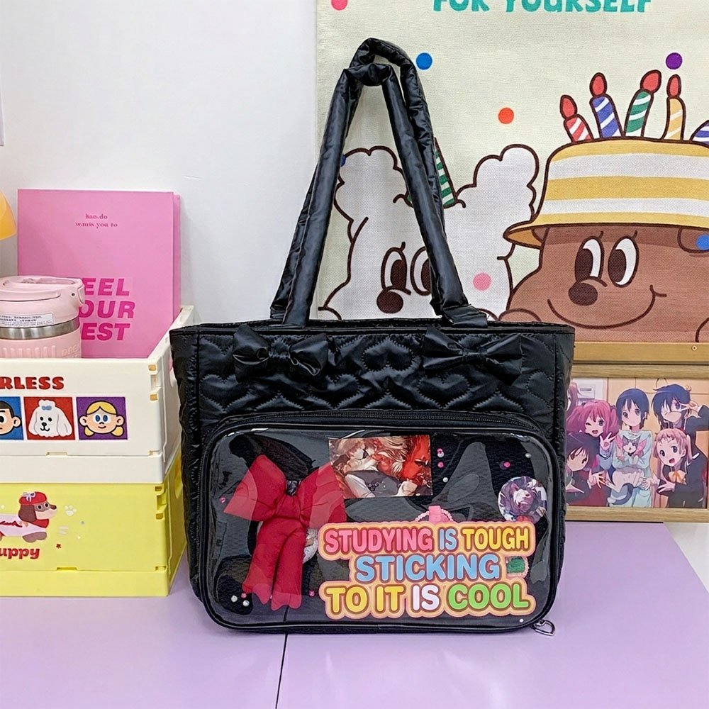 Pink Ita Bag Large Tote Comfy Shoulder Strap