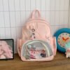 Pink Ita Bag PU Leather Star Backpack
