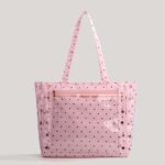 Pink Ita Bag Polka Dot Ribbon Tote Purse