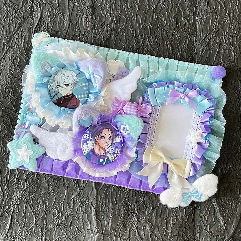 Triple Slot Plush Ita Board Photo Badge