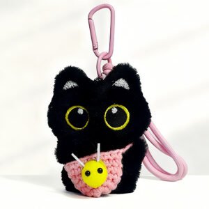 Black Cat Ita Bag Charms Cute Plush