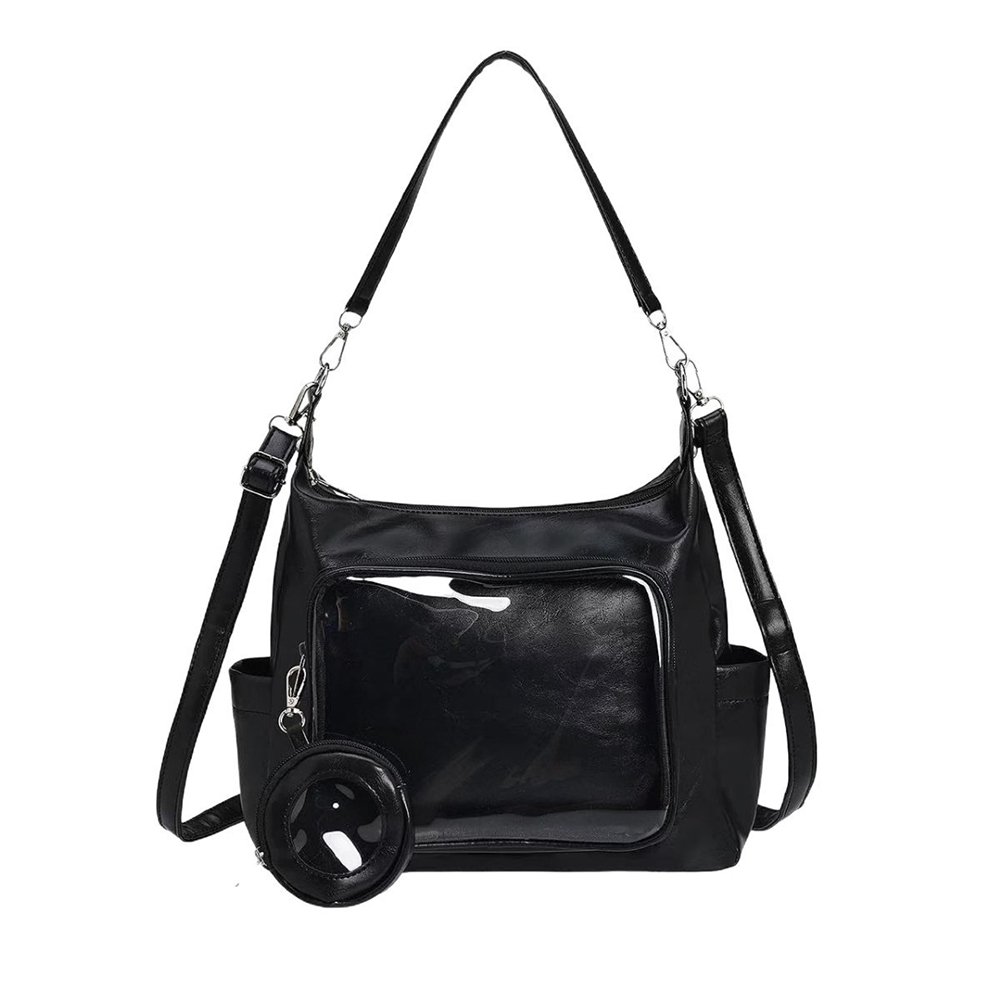 Black Ita Bag Crossbody Tote With Pouch