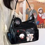 Black Ita Bag Crossbody Tote With Pouch