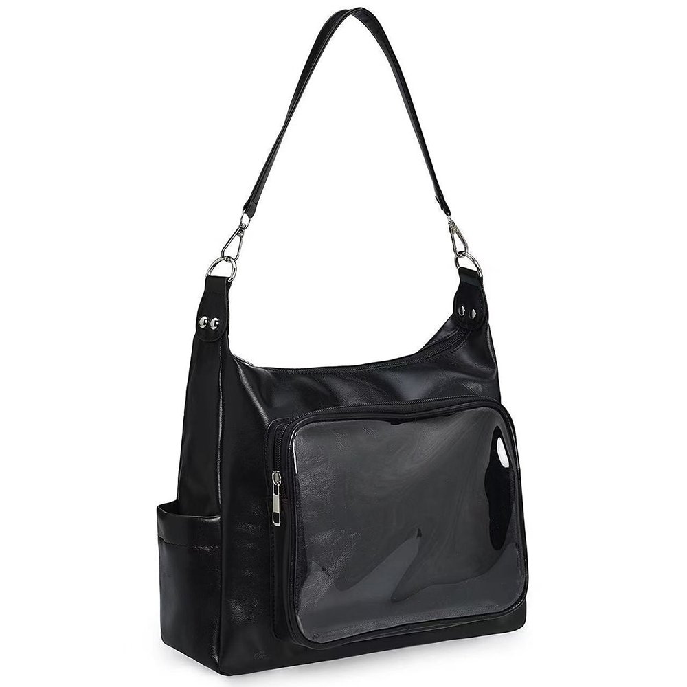 Black Ita Bag Crossbody Tote With Pouch