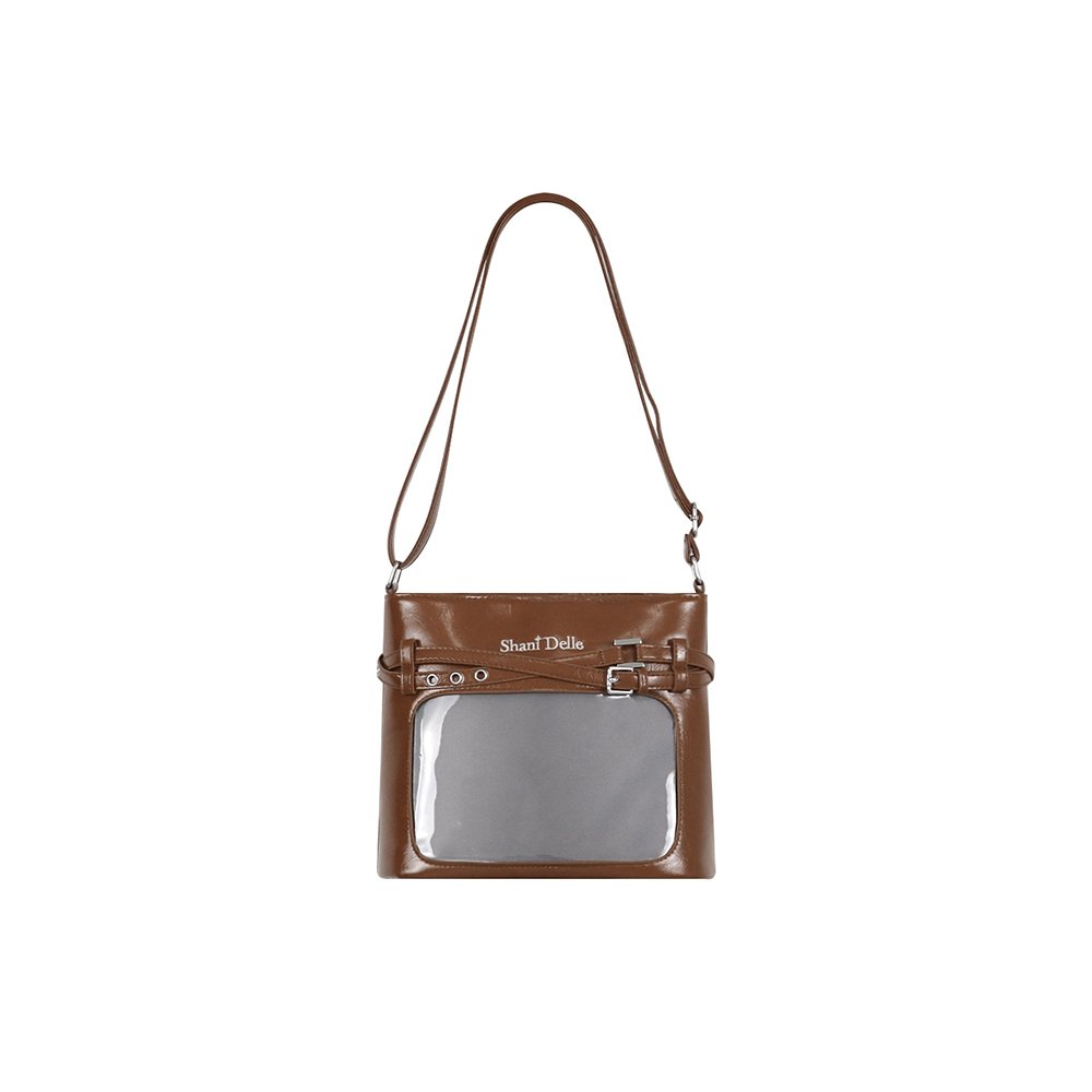 Black Ita Bag Large Clear Window Pin Insert