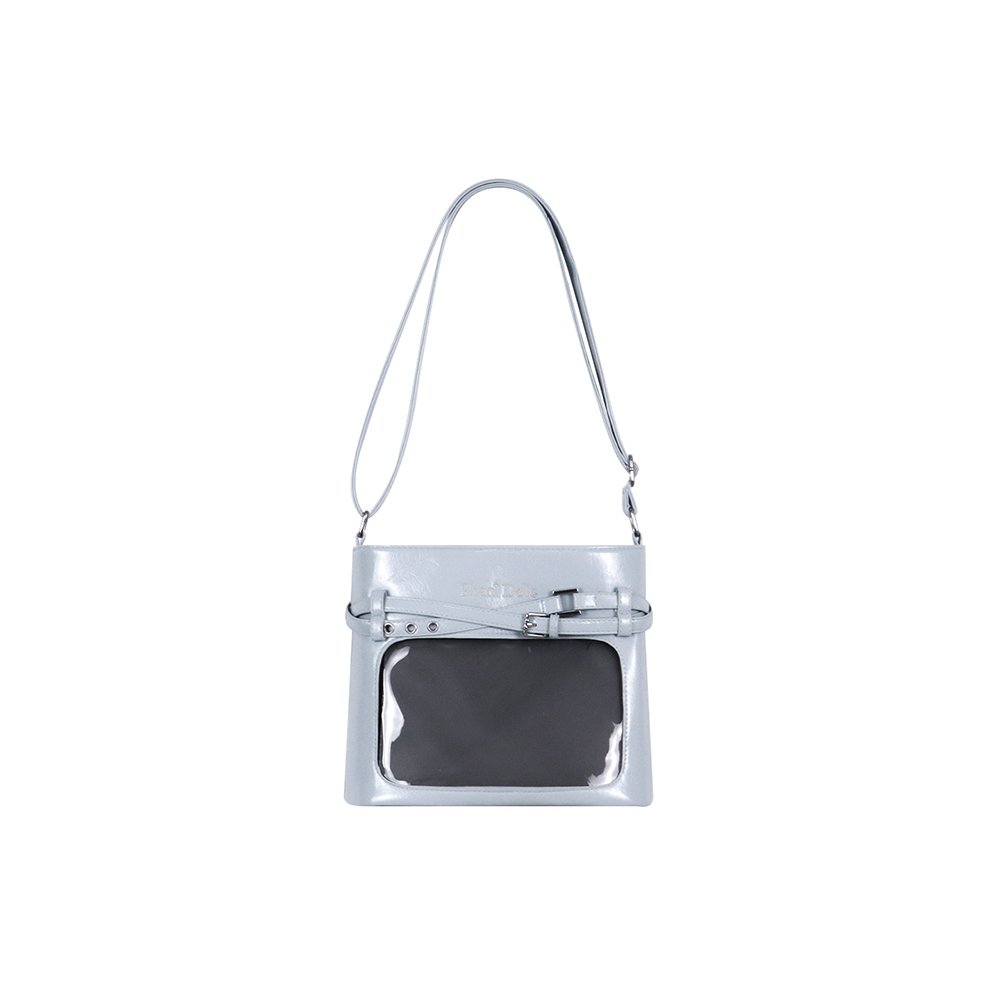 Black Ita Bag Large Clear Window Pin Insert