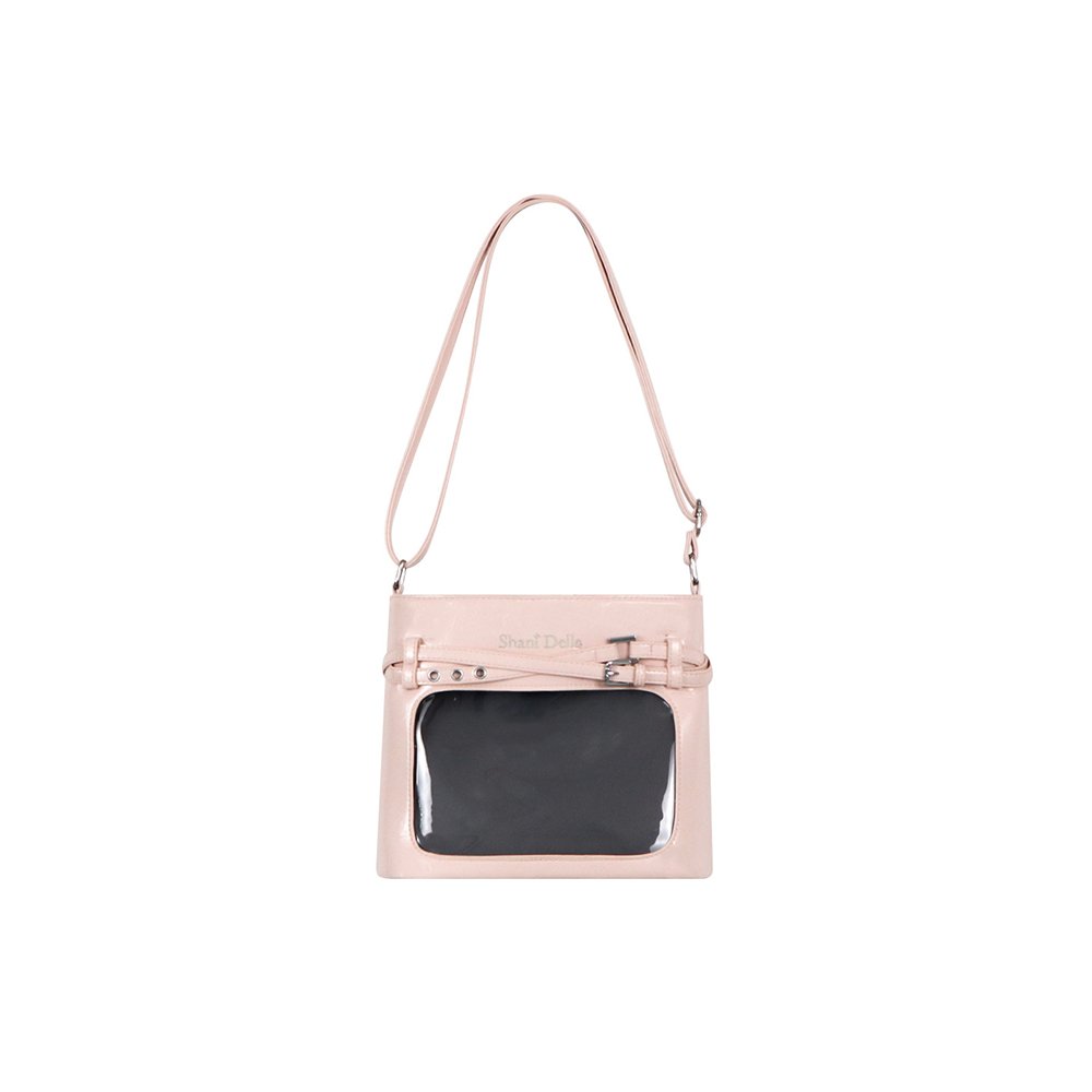 Black Ita Bag Large Clear Window Pin Insert