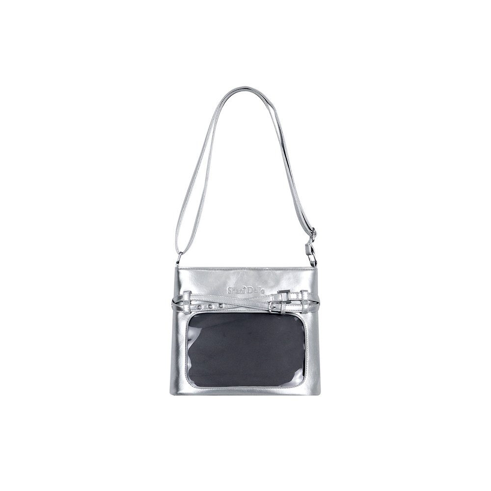 Black Ita Bag Large Clear Window Pin Insert