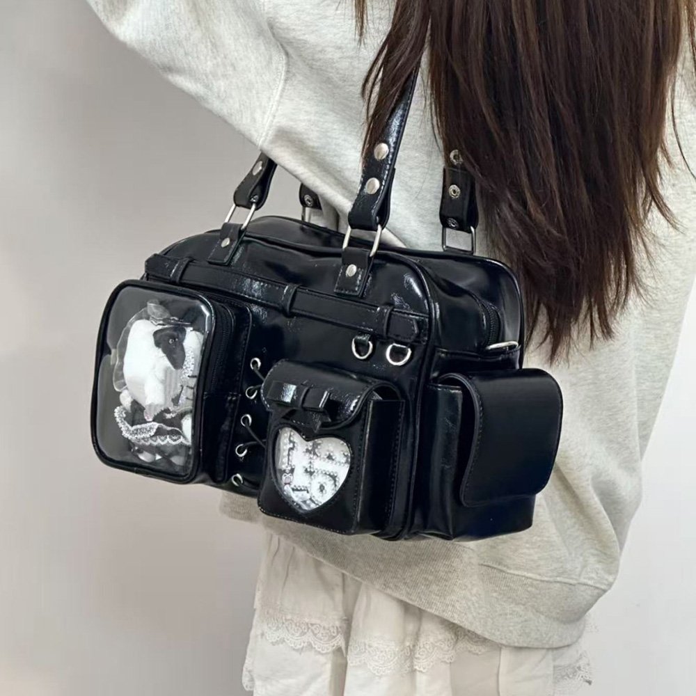Blue Ita Bag Cute Multi-Window Display Tote