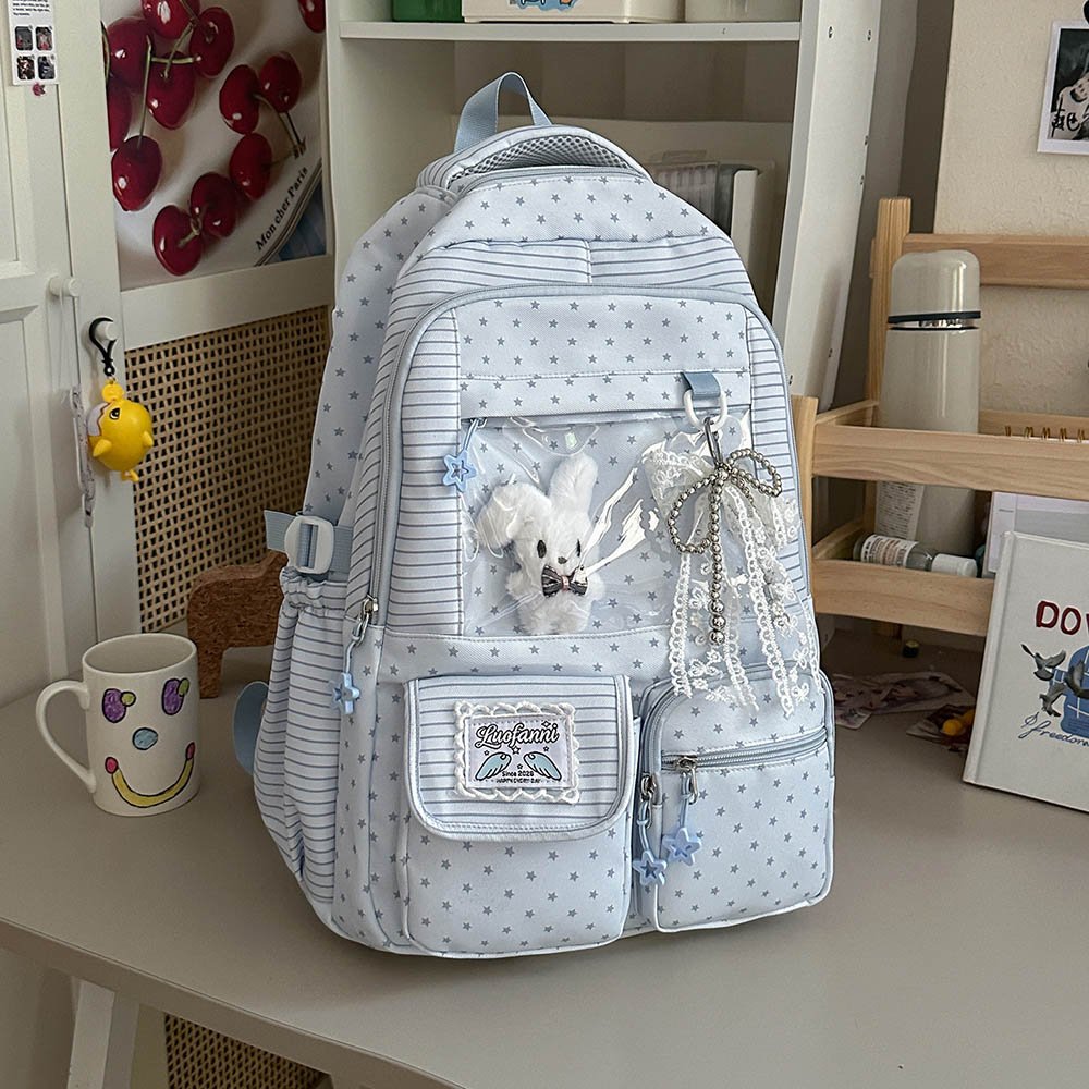 Blue Ita Bag Multi Pocket Padded Strap