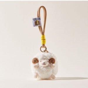 Fuzzy Plush Lamb Ita Bag Charms