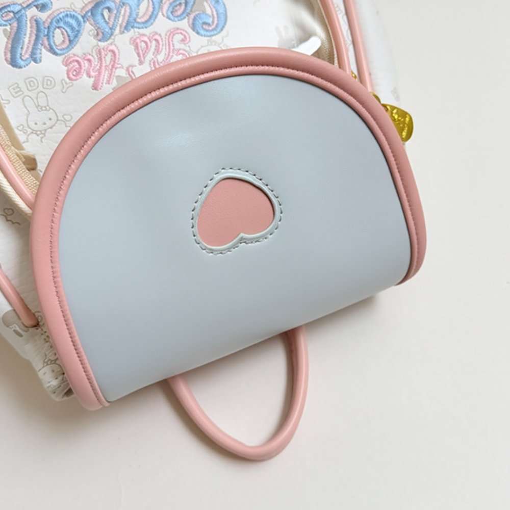 Ita Bag Backpack Cute Heart Embroidered Window