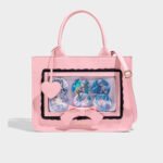 Pink Ita Bag Bow Lace Window Tote