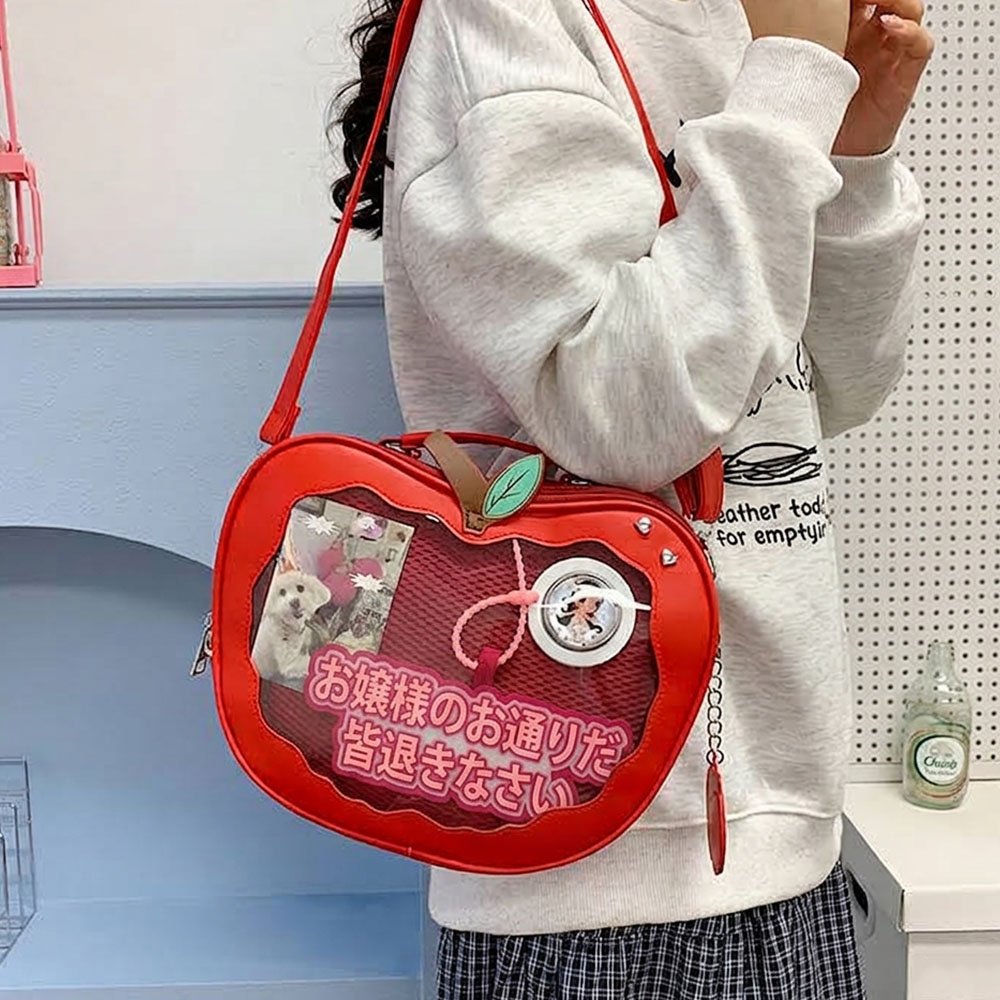 Apple Ita Bag Cute Red Crossbody Bag