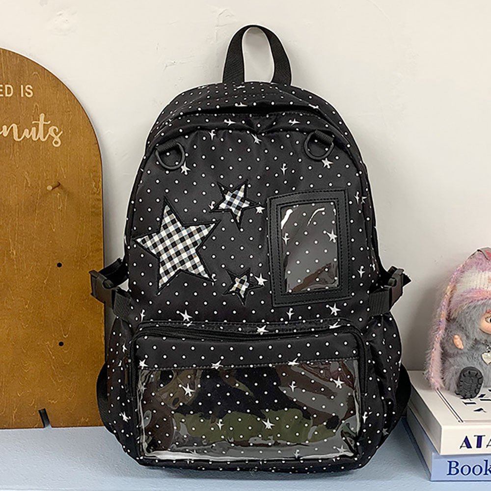 Black Ita Bag Lightweight Star Dual Window