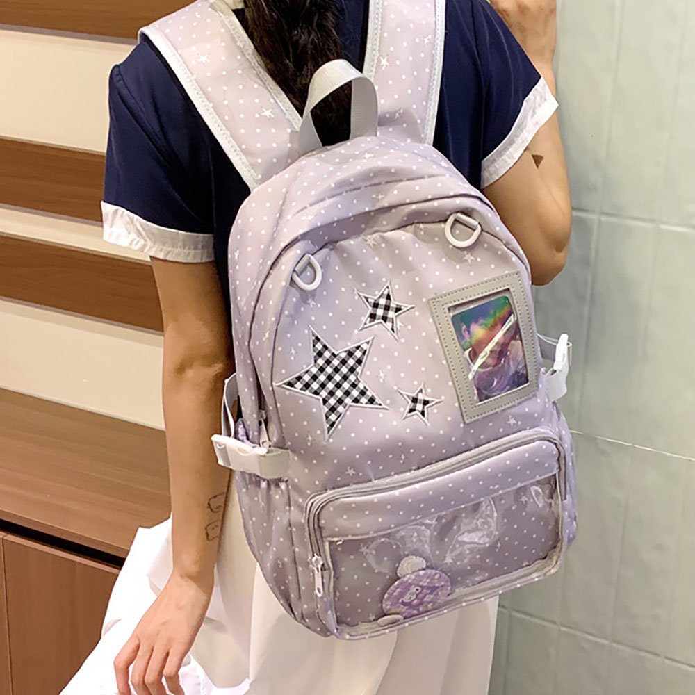 Black Ita Bag Lightweight Star Dual Window
