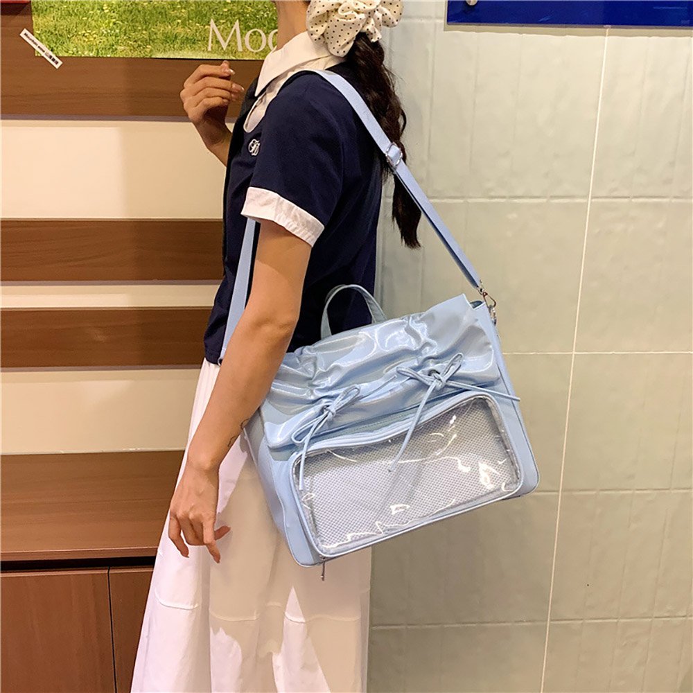 Blue Ita Bag Convertible Hidden Pocket