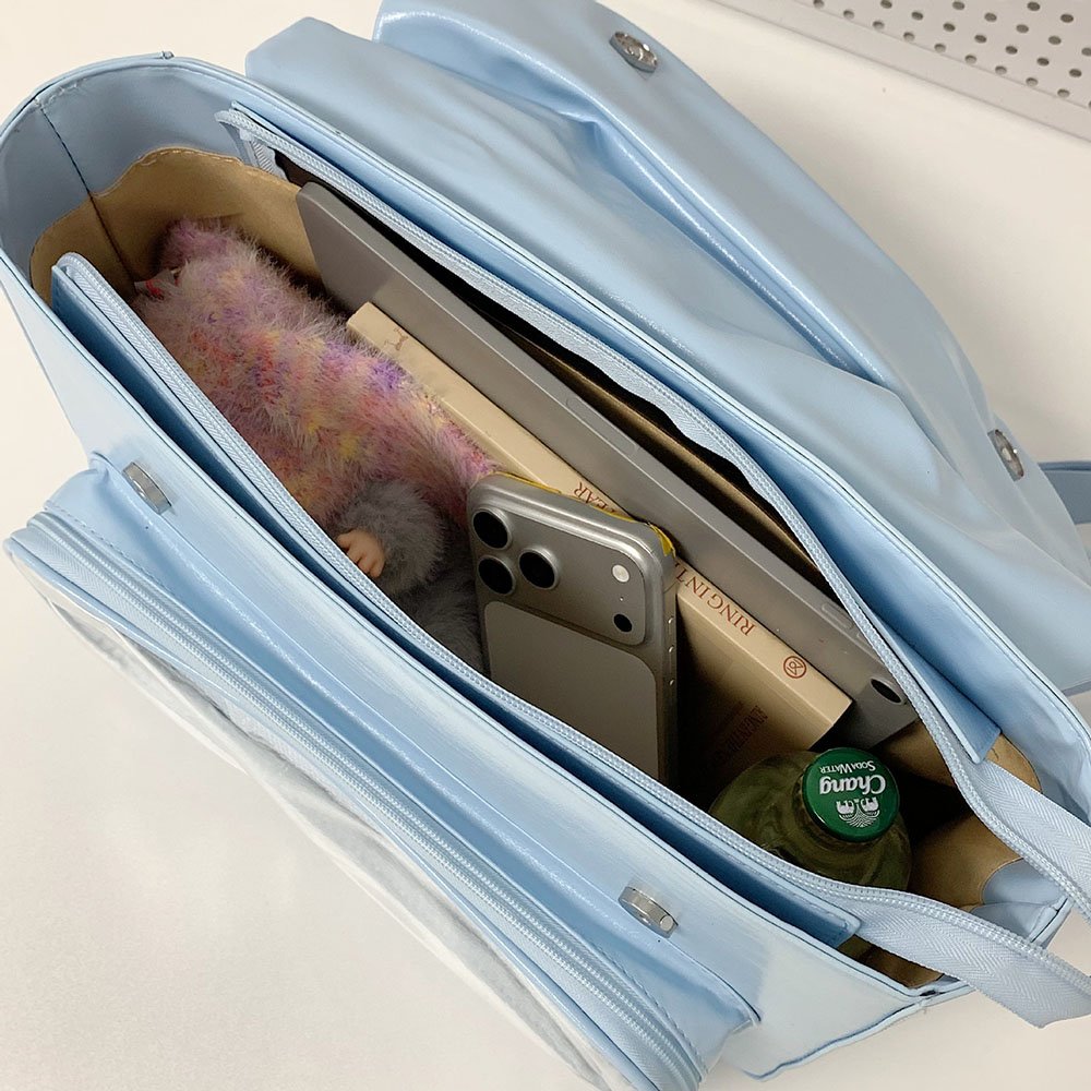 Blue Ita Bag Convertible Hidden Pocket