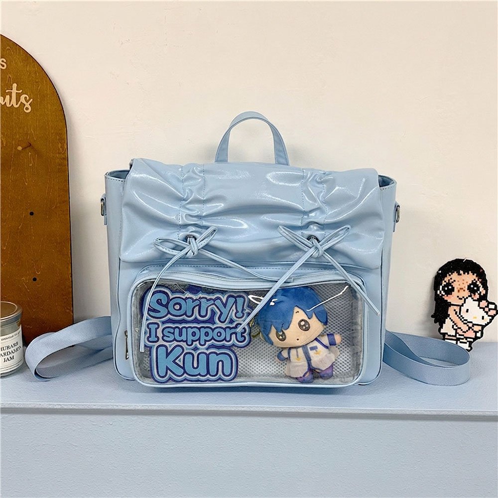 Blue Ita Bag Convertible Hidden Pocket