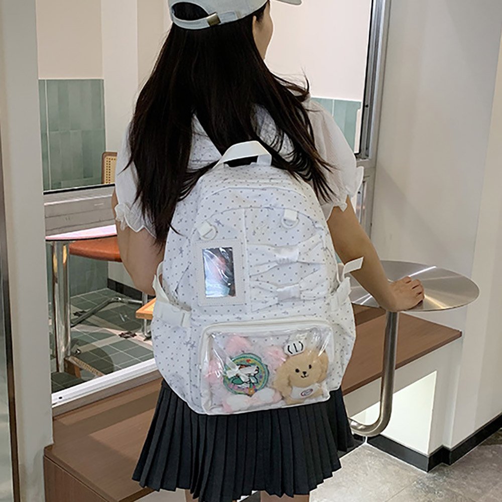 Blue Ita Bag Large Lightweight Dual Window