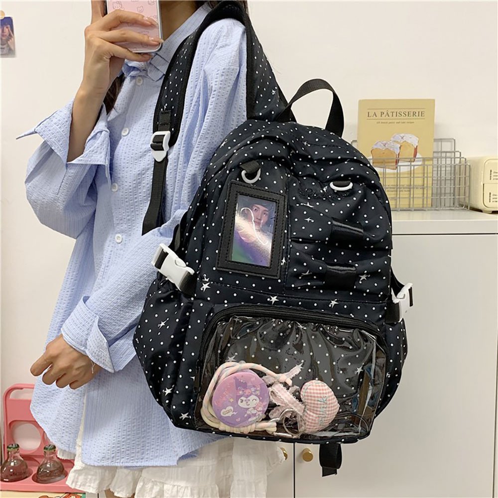 Blue Ita Bag Large Lightweight Dual Window