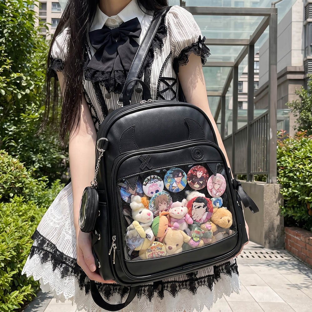 Devil Ita Bag Backpack Cute Gothic Display