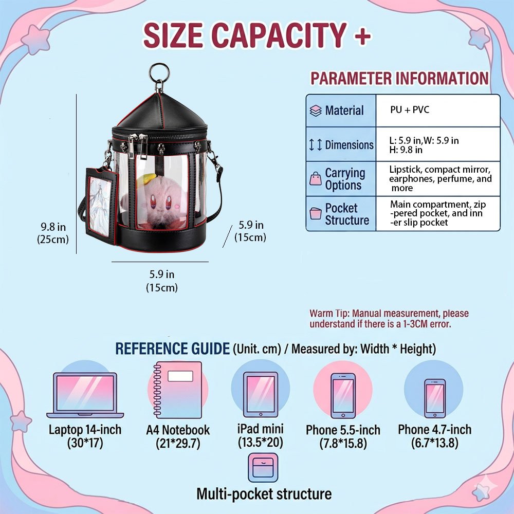 Goth Ita Bag Lantern Plush Display Pouch