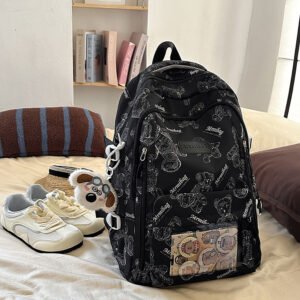 Ita Bag Backpack Bear Print Large Padded Straps