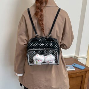 Ita Bag Backpack Cat Polka Dot Large Window